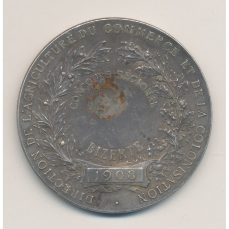 Médaille - Direction de l'agriculture du commerce et de la colonisation - argent 46g - TTB