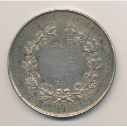 Médaille - Concours de tir - Agen 1888 - vermeil 88g - TB/TB+ 2