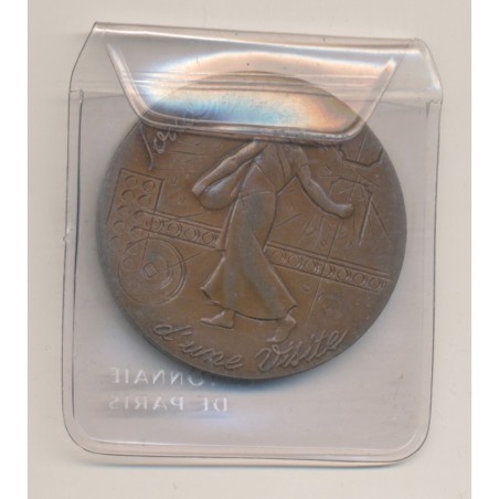 Médaille - Visite Monnaie de Paris - Etablissement de Pessac - 41mm - avec pochette - bronze