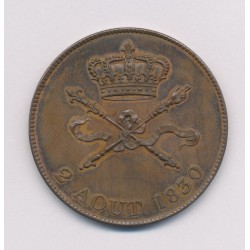 Module de 5 Francs - Henri V - 2 aout 1830 - bronze - SUP+ 2