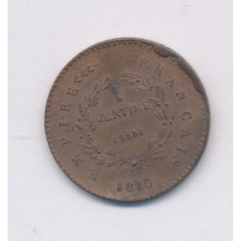 1 Centime 1816 Essai - Napoléon II - bronze - SUP