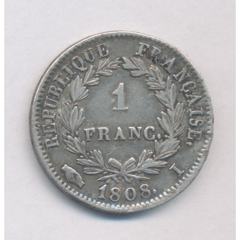 Napoléon empereur - 1 Franc - 1808 I Limoges - TB+