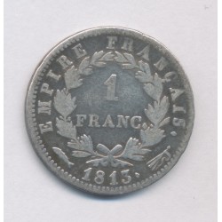 Napoléon empereur - 1 Franc - 1813 Utrecht - TB 2