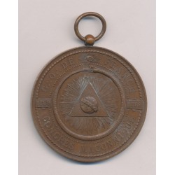 Médaille - Congrès Maçonnique 1889 - Grand orient de france - bronze 51mm - SUP 2