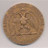 Médaille Maçonnique - Grand collège des rites supreme - conseil - 33e grade - bronze 68mm - SUP