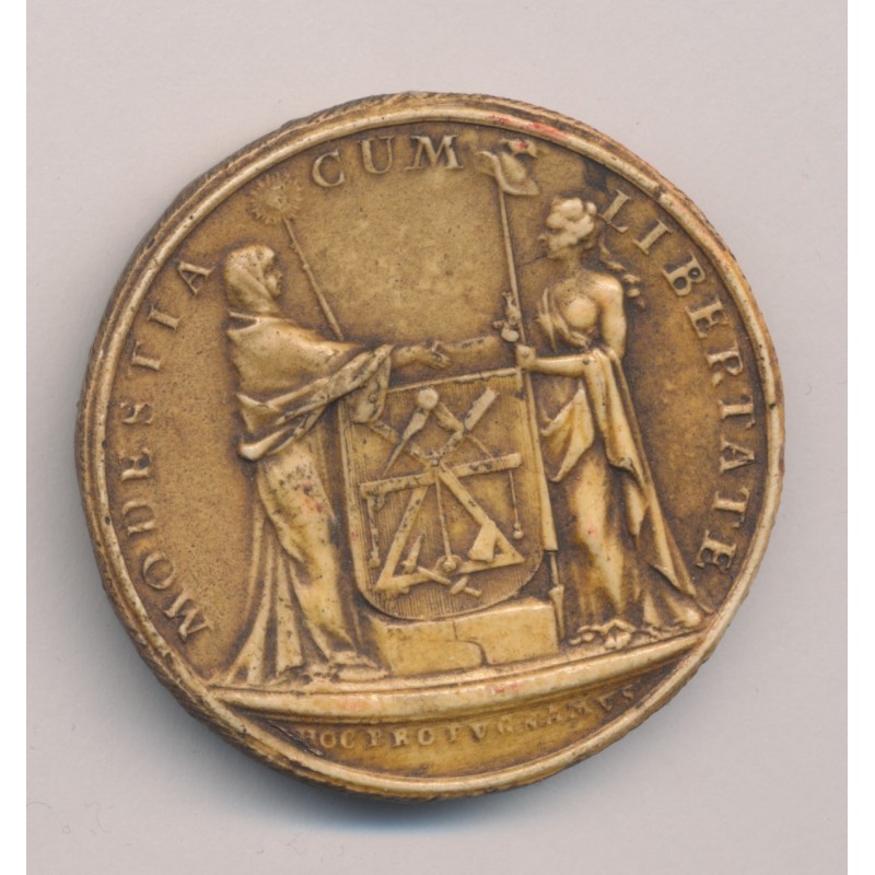 Reproduction sceau maçonnique - Loge Zurichoise - Fait partie de la grande loge Suisse Alpina - 38mm - TTB