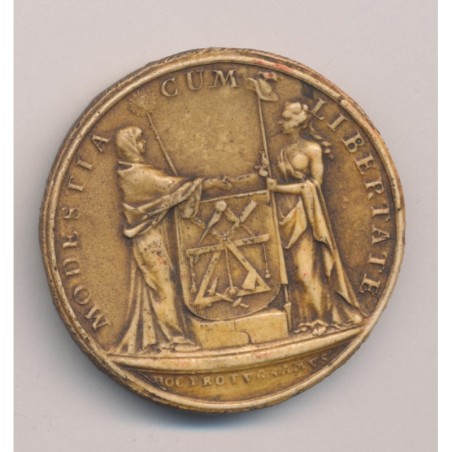 Reproduction sceau maçonnique - Loge Zurichoise - Fait partie de la grande loge Suisse Alpina - 38mm - TTB