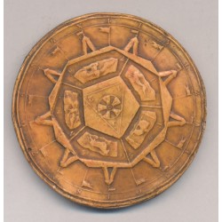 Reproduction sceau maçonnique -  uniface 57mm - TTB