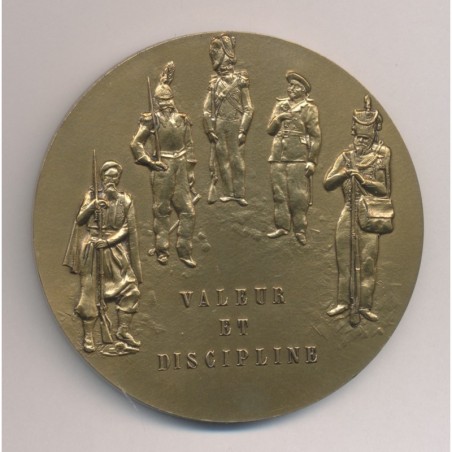 Médaille - Le prince président Louis-Napoléon crée la médaille militaire - 1852 - bronze 71mm - TTB+