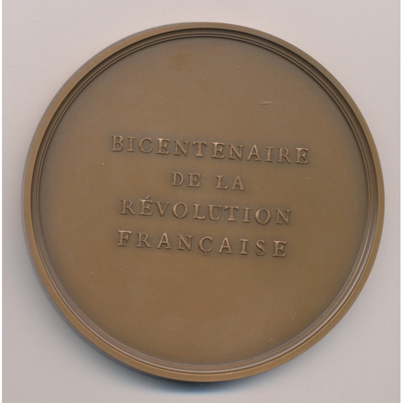 Médaille - Serment du jeu de paume - Bicentenaire de la révolution Française - bronze