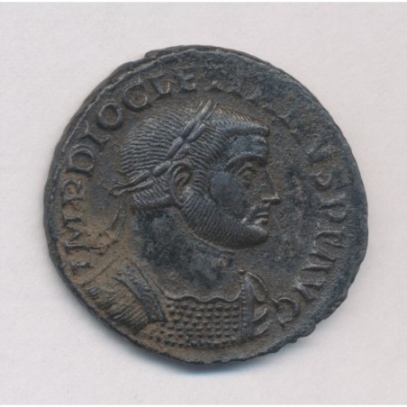 Dioclétien - Follis frappé à Lyon - bronze - TTB