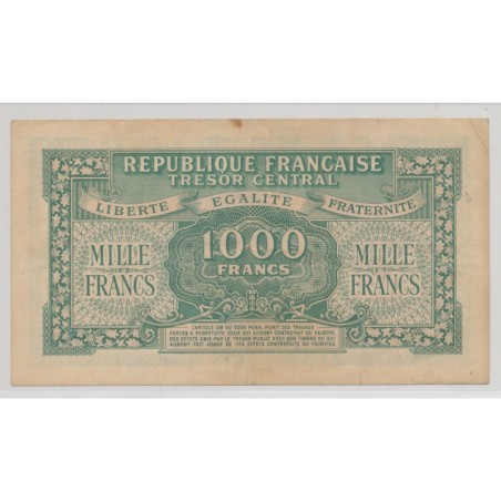 1000 Francs Marianne - 1945 - Série D - TTB