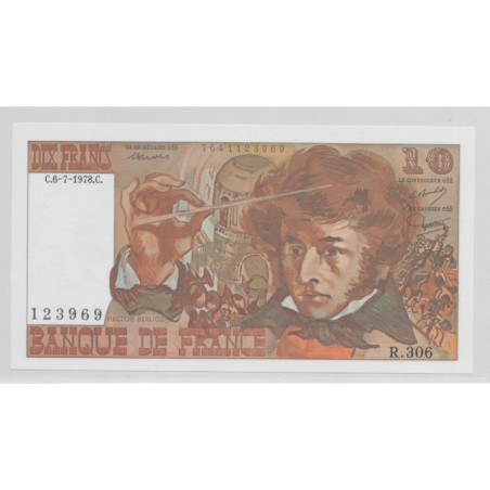 10 Francs Berlioz - 6.7.1978 - R.306 - NEUF