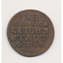Allemagne - Aachen - 12 Heller - 1792 2