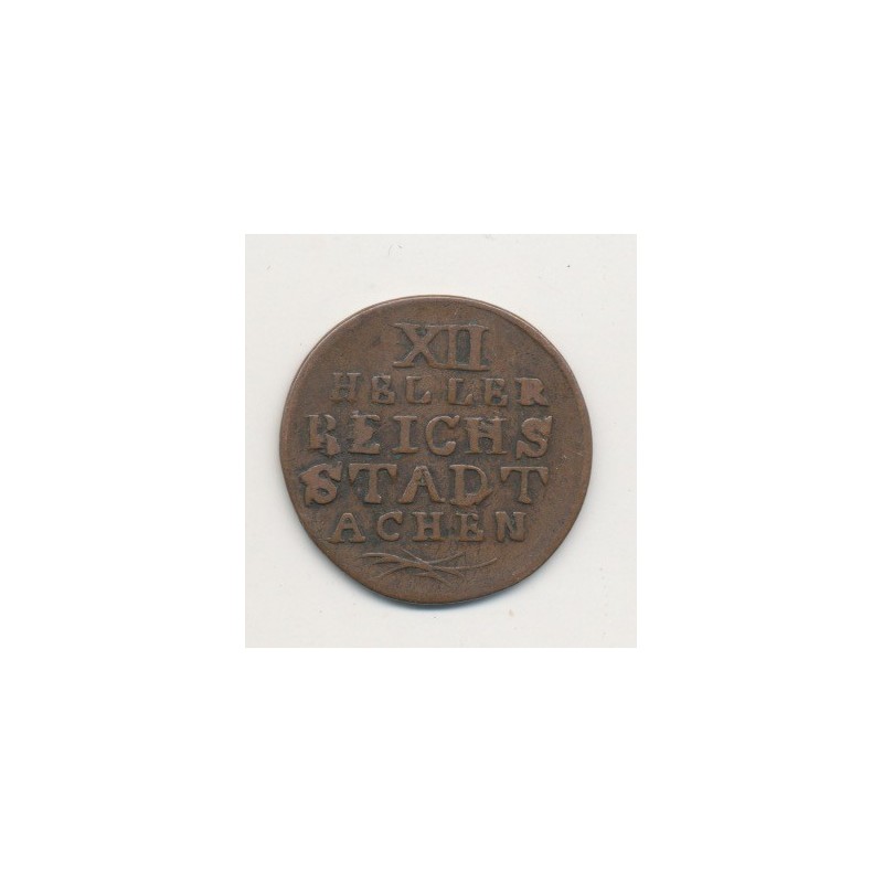 Allemagne - Aachen - 12 Heller - 1792