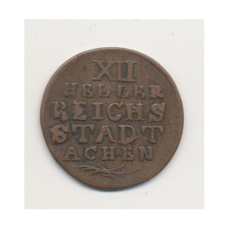 Allemagne - Aachen - 12 Heller - 1792