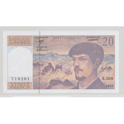 20 Francs Debussy - 1990 - X.028 - Neuf