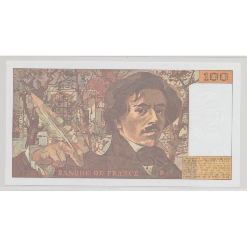 100 Francs Delacroix - 1991 - E.193 - NEUF