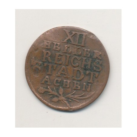 Allemagne - Aachen - 12 Heller - 1799