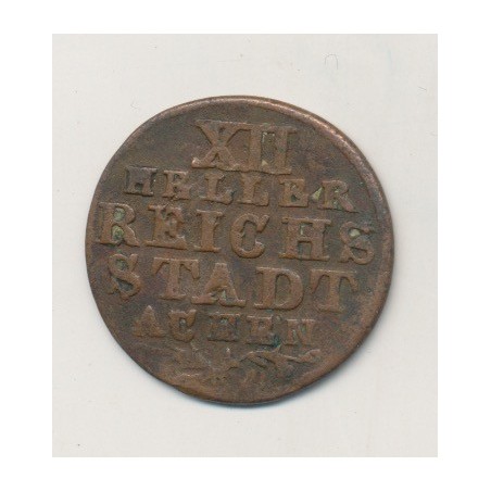Allemagne - Aachen - 12 Heller - 1765