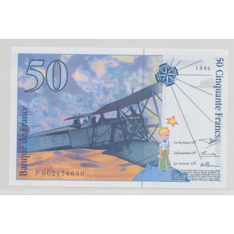 50 Francs St Éxupéry - 1999 - P - NEUF
