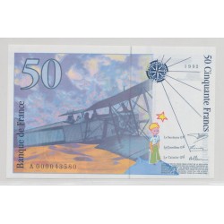50 Francs St Éxupéry - 1992 - A - NEUF 2