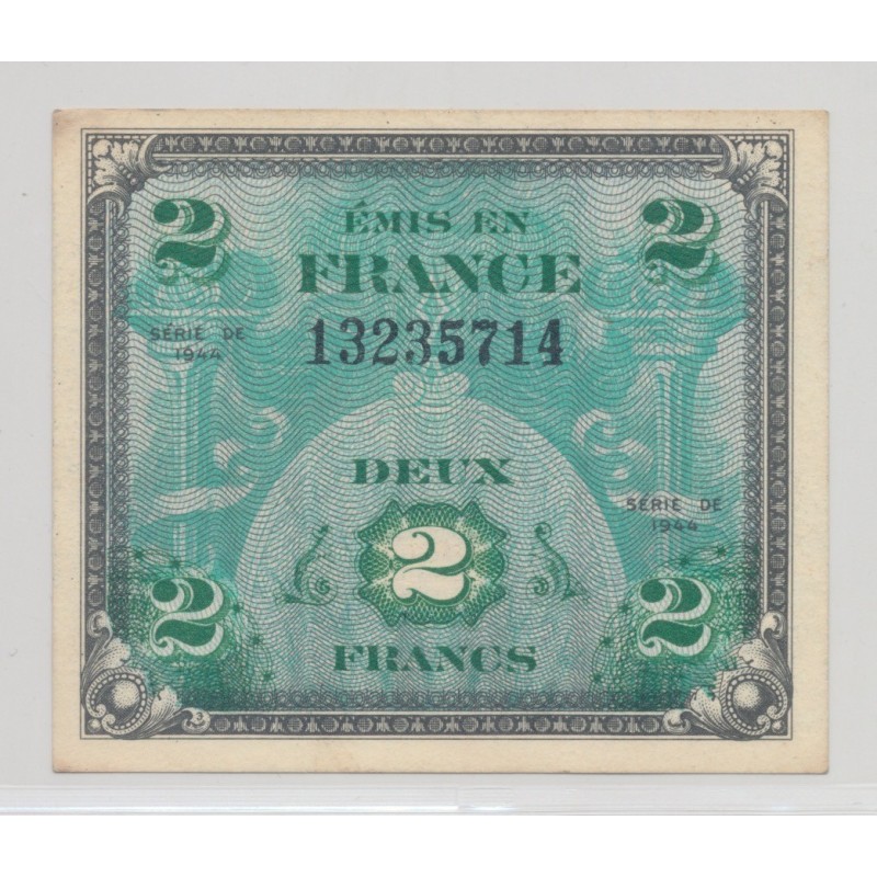 2 Francs Drapeau - 1944 - Sans série - SUP