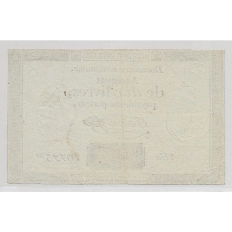 Assignat - 10 livres 1792 - Série 10 - TTB