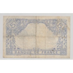 5 Francs Bleu - 21.01.1916 - TB+ 2