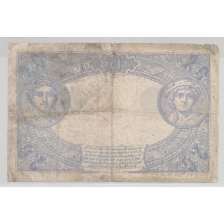 20 Francs bleu - 16.11.1912 - TB+ 