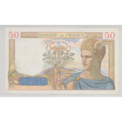 50 Francs cérès - 4.04.1935 - TTB+ 2