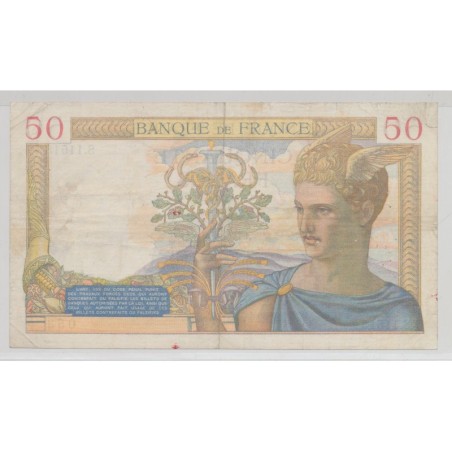 50 Francs cérès - 9.11.1939 - TB+