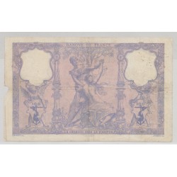 100 Francs Bleu et rose - 25.11.1907 - B/TB 2