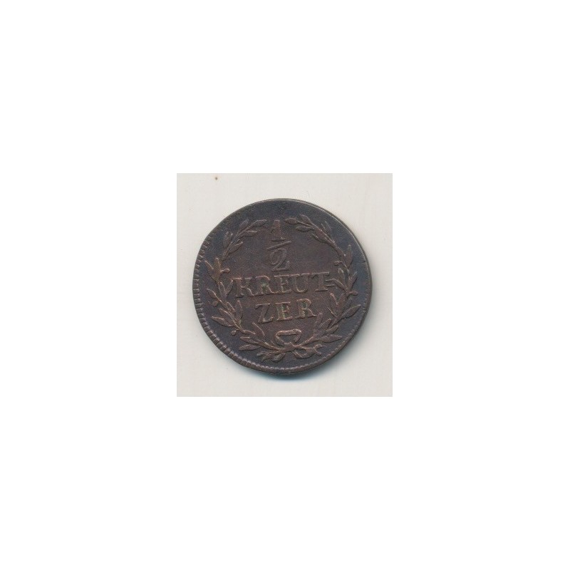 Allemagne - Baden - 1/2 Kreuzer - 1817