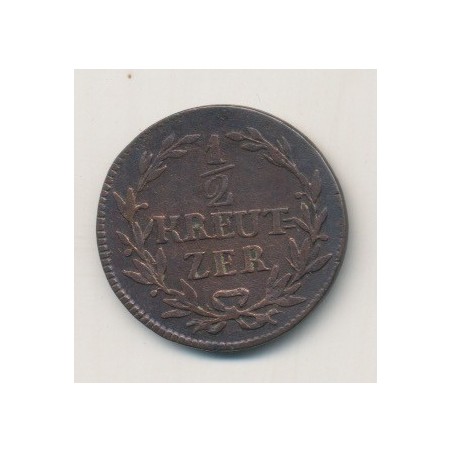Allemagne - Baden - 1/2 Kreuzer - 1817