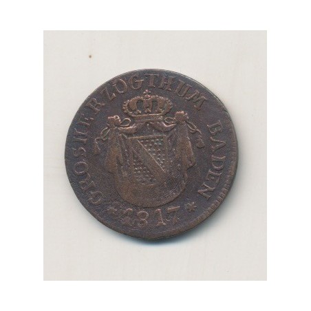 Allemagne - Baden - 1/2 Kreuzer - 1817