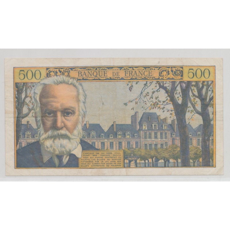 500 Francs Victor Hugo - 7.01.1954 - TTB