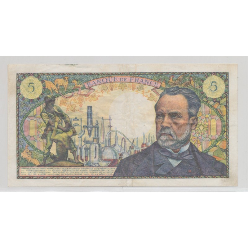 5 Francs pasteur - 1.09.1966 - TTB+
