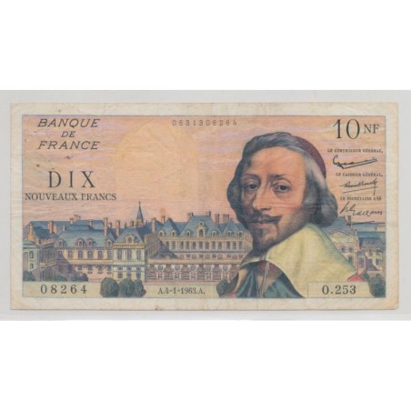 10NF Richelieu - 4.01.1963 - TB+