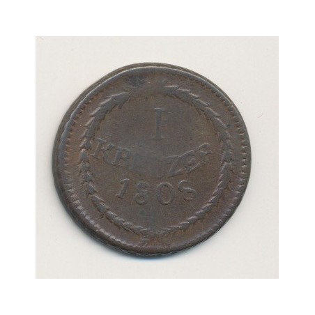 Allemagne - Baden - 1 Kreuzer - 1808
