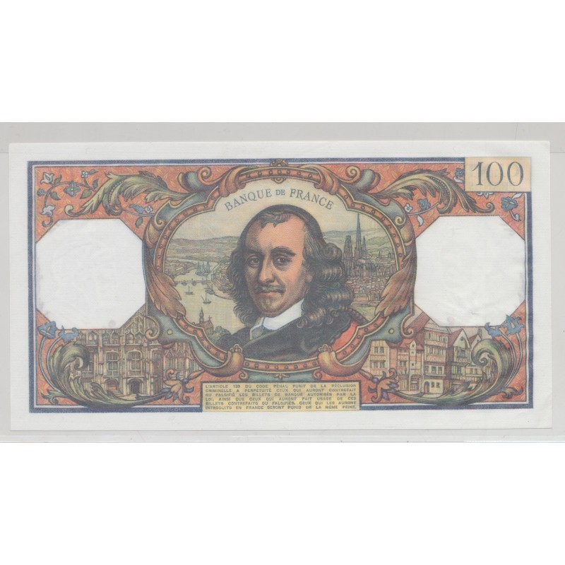 100 Francs Corneille - 6.11.1975 - SUP