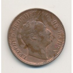 Allemagne - Baden - 1 Kreuzer - 1845