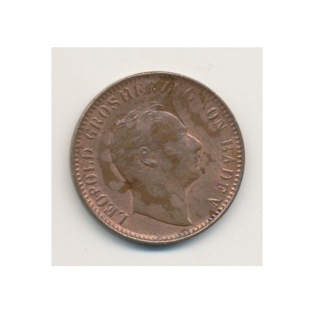 Allemagne - Baden - 1 Kreuzer - 1845
