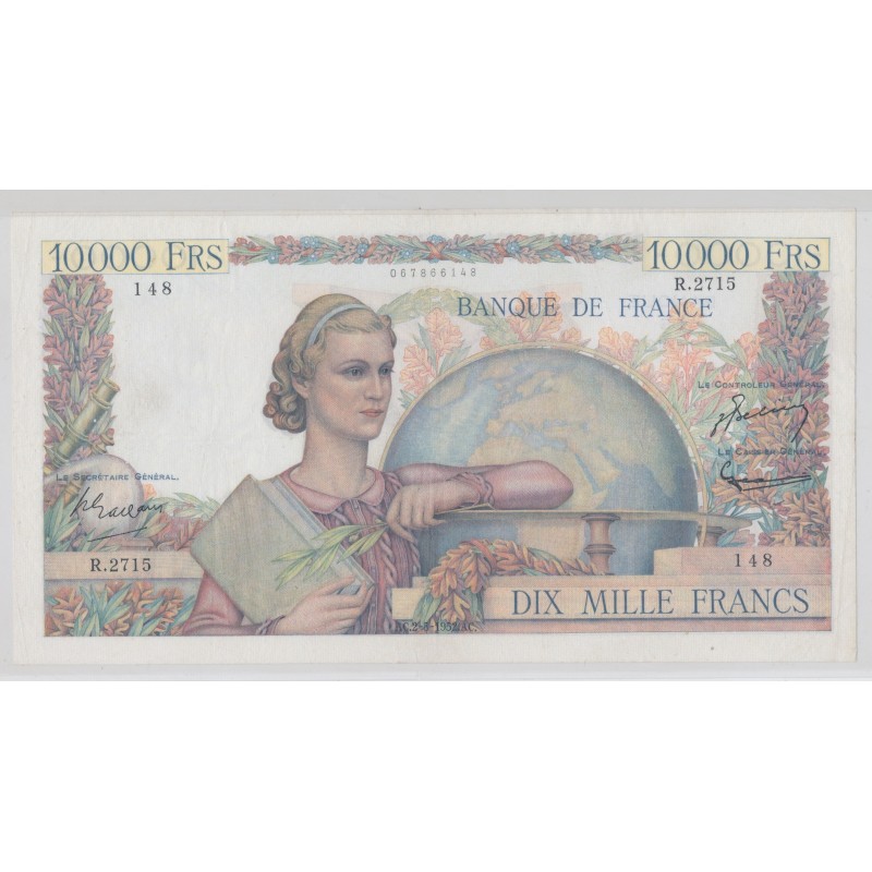 10000 Francs Génie - 2.05.1952 - TTB
