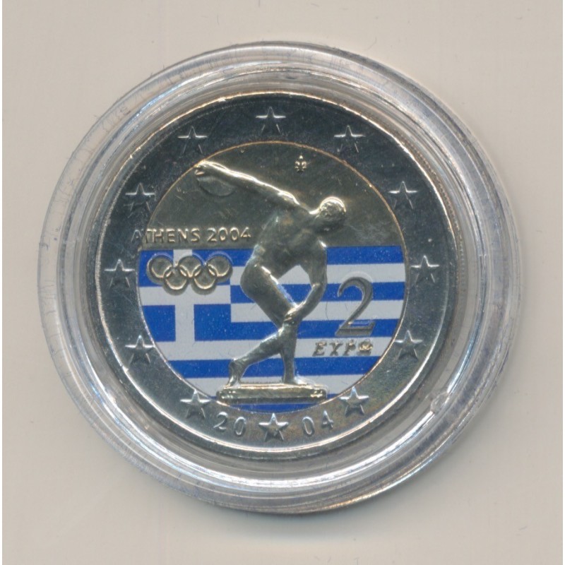 2 Euro couleur -  Grece 2004 - JO Athènes