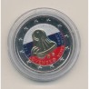 2 Euro couleur - Slovaquie 2009 - 20e anniversaire liberté et démocratie 1989