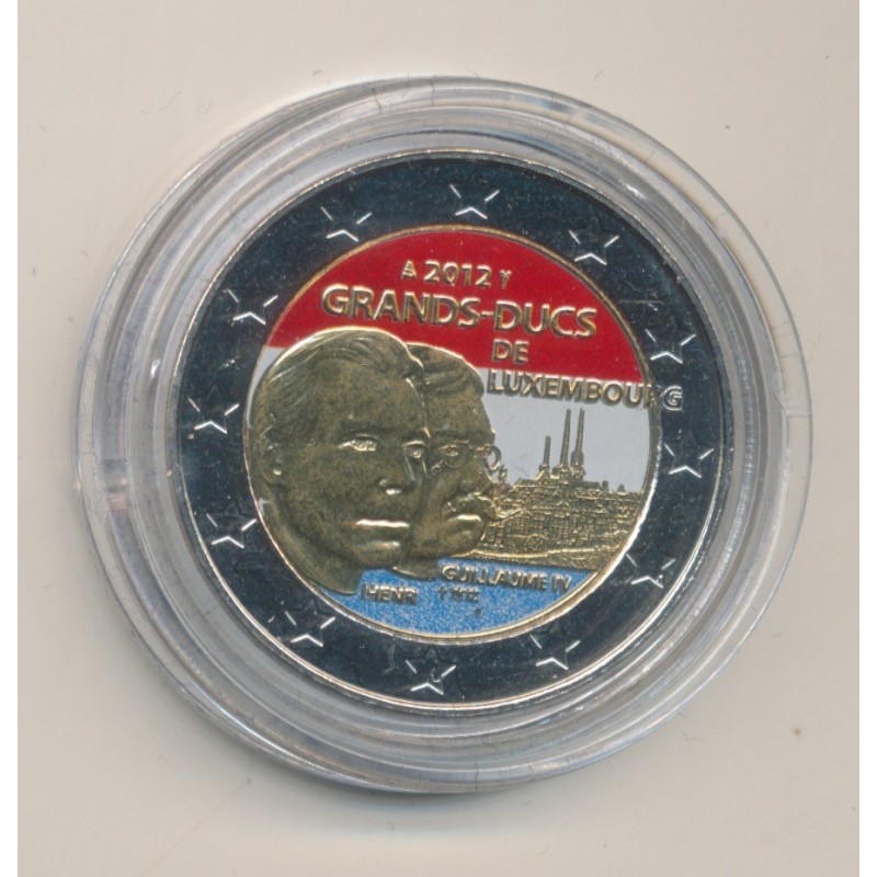 2 Euro couleur - Luxembourg 2012 - Grands ducs