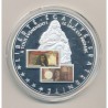 Médaille - 500 Francs Molière - 10 ans d'Adieu au Franc - 70mm - cuivre argenté et doré - Neuf