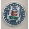 Médaille - Série Billets en Francs - 10 ans d'Adieu au Franc - 70mm - cuivre argenté et doré - Neuf