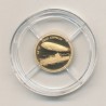 Médaille - Graf Zeppelin - Histoire de l'aviation - Or 0,5g 0,585 - 11mm - Flan bruni - 5.555 ex - Neuf 